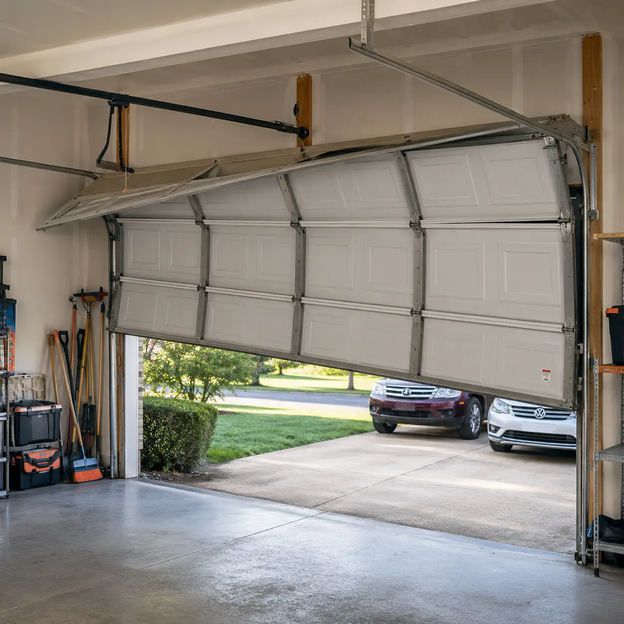 Emergency garage door repair service
