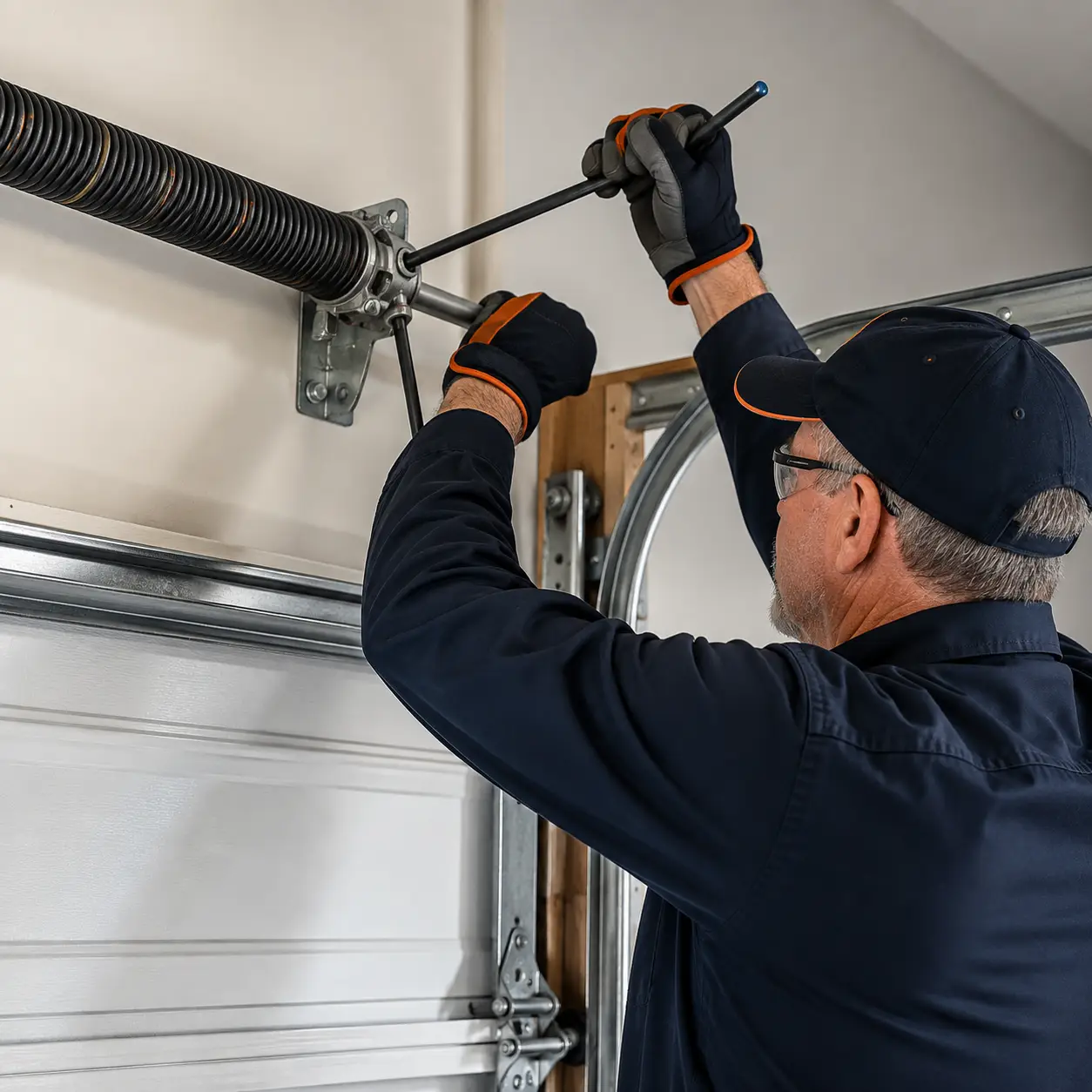Garage door spring repair service