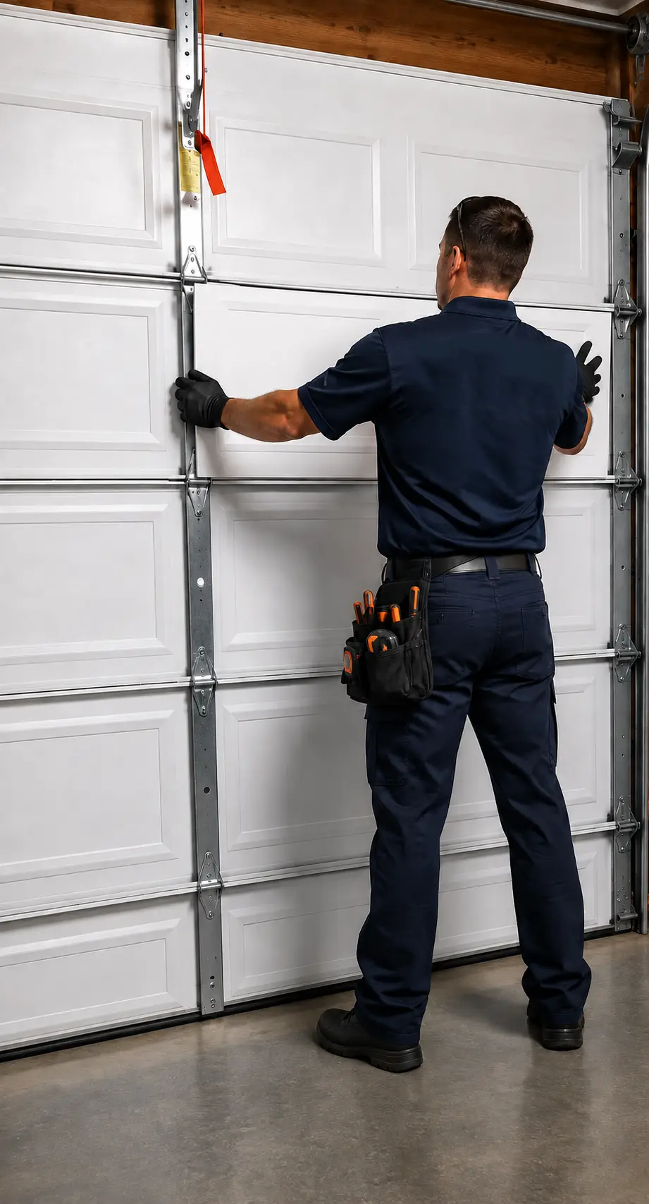 Residential garage door insulation and weatherproofing service in Lawrence
